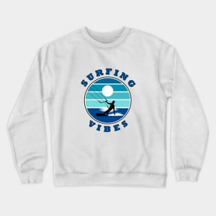 Surfing Vibes – retro 3 - kite surfer Crewneck Sweatshirt